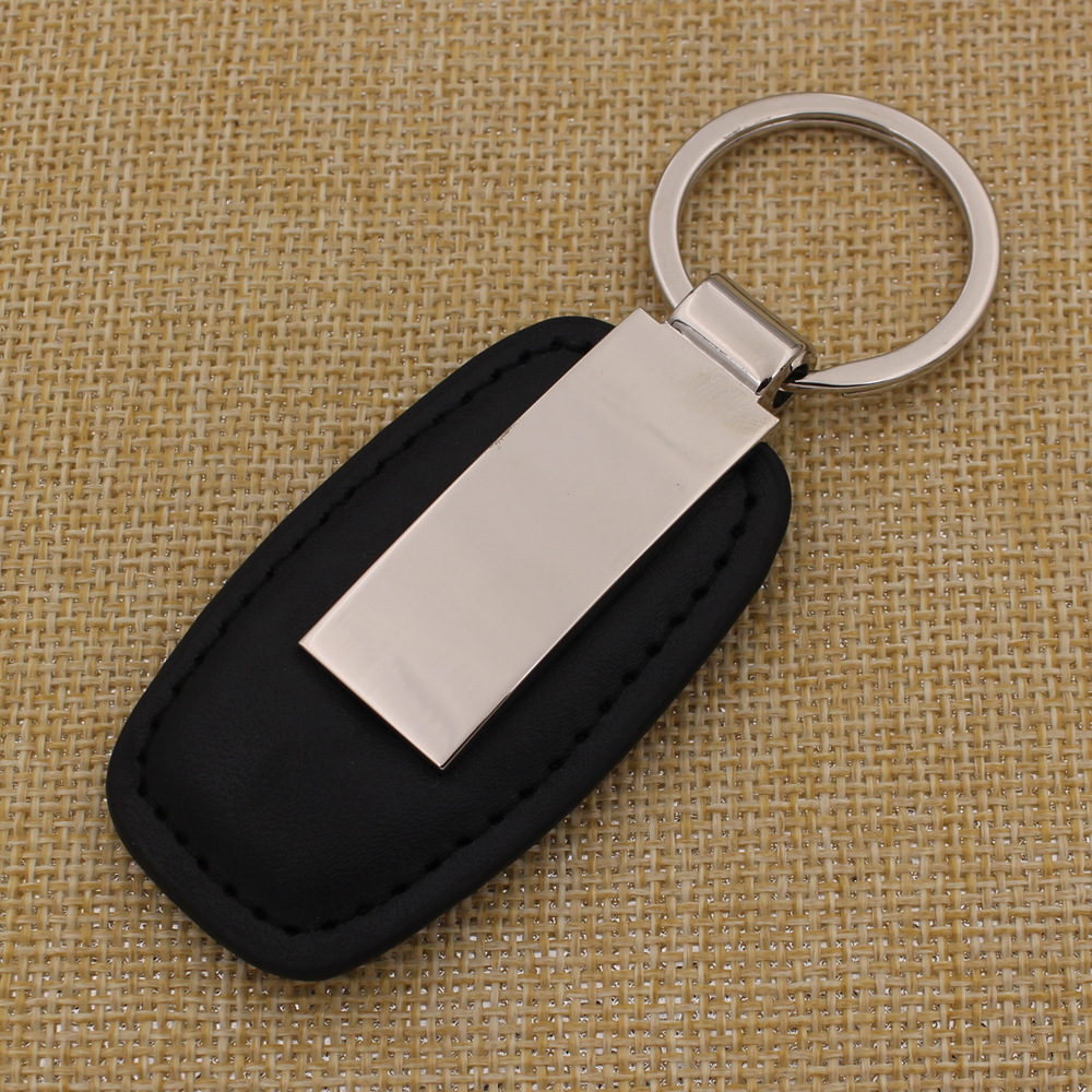 Leather Metal Keychain | Promotionalbands